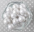20mm White pearl bubblegum beads for DIY Children's jewelry supplies