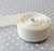 7/8" Antique White solid Offray grosgrain ribbon 10 yards