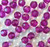 20mm Bright Purple faceted bubblegum beads