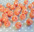 20mm Tomato red AB rhinestone bubblegum beads