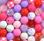 Red, pink, and purple bubblegum bead wholesale kit