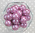 20mm Light Thistle purple pearl bubblegum beads