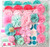 Pink and Aqua shabby flower headband kit