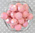 20mm Pink AB opaque faceted acrylic beads