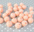 20mm Peach Dewdrop bubblegum beads