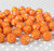 20mm Harvest orange rhinestone bubblegum beads