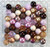 Violet Brown bubblegum bead wholesale kit
