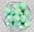 20mm Mint AB opaque faceted acrylic beads