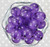 20mm Dark purple fizzy pop bubblegum beads