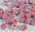 20mm Cranberry AB rhinestone bubblegum beads