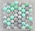 Mint green and silver bubblegum bead wholesale kit