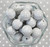 Whole Bag 20mm Grey Spider Web print bubblegum beads Whole Bag 20mm Grey Spider Web print bubblegum beads