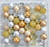 Gold and silver bubblegum bead wholesale kit