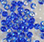 Sapphire AB 12mm faceted round Czech fire polished glass beads