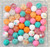 Tangerine Pink Splatter bubblegum bead wholesale kit