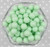 12mm Seafoam solid bubblegum beads