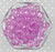 12mm Violet disco facet bubblegum beads