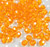 12mm Orange facet bubblegum beads