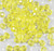 12mm Lemon facet bubblegum beads