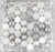 Silver snowflake bubblegum bead bulk mix