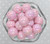 20mm Pale Mauve solid AB bubblegum beads