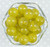 20mm Light Olive glitter jelly bubblegum beads