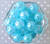 Wholesale 20mm Ocean blue AB crackle bubblegum acrylic beads 100pc