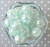 Wholesale 20mm Mint green AB crackle bubblegum acrylic beads 100pc
