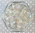 Wholesale 20mm Silver glitter inside bubblegum plastic beads 100pc