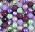 Purple Frost bubblegum acrylic bead bulk mix