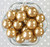 Wholesale 20mm Gold acrylic pearl chunky beads - 100 piece