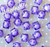 Wholesale 20mm Purple Ice cube bubblegum beads 100pc