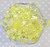 20mm Yellow clear cube faceted acrylic beads