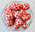 20mm Ant Picnic printed bubblegum beads