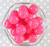 20mm Dark pink jelly solid bubblegum beads