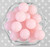 20mm Pale pink jelly solid bubblegum beads