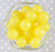 20mm Yellow jelly solid bubblegum beads