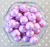 16mm Light Purple Matte bubblegum beads