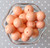 20mm Peach solid acrylic chunky bubblegum beads