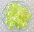 16mm Yellow green Crackle bubblegum beads