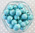 16mm Turquoise Stardust bubblegum beads
