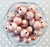 16mm Copper rose Stardust bubblegum beads