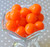 20mm Orange solid bubblegum beads wholesale