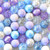 Blue and Purple bubblegum bead bulk mix