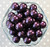 16mm Plum pearl bubblegum beads