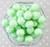 16mm Mint Fizz solid bubblegum beads