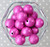Wholesale 20mm Fuchsia Stardust bubblegum beads 100pc