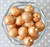 Wholesale 20mm Orange Gold Stardust bubblegum beads 100pc
