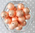 Wholesale 20mm Copper Sparkle bubblegum beads 100pc