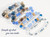 Denim Blue stackable bracelet bead mix samples Denim Blue stackable bracelet bead mix samples